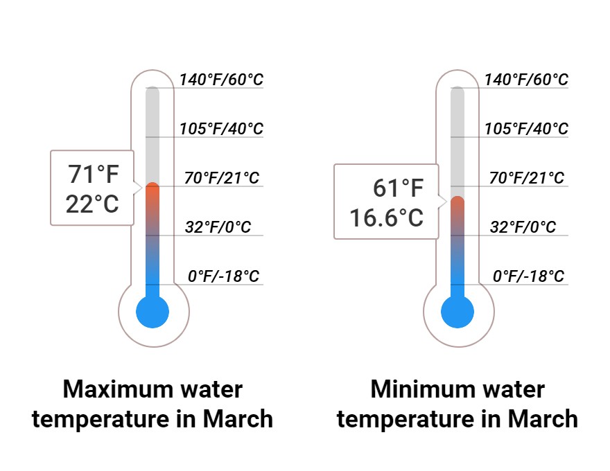 Average Sea temperature